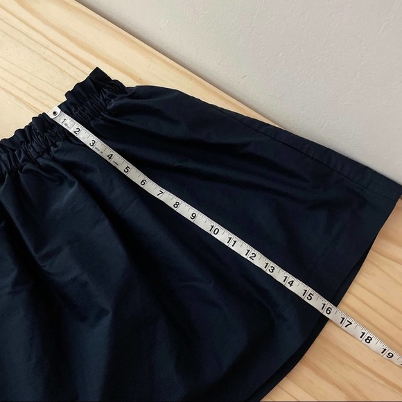 🌼5/$25🌼 ZARA Full Black A Line Skirt Womens Medium Gathered Waist - Picture 10 of 10